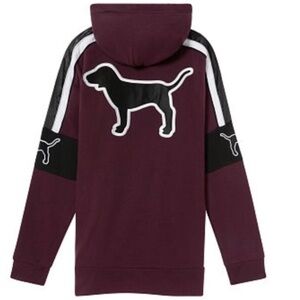 VS PINK Campus Sherpa Lined Tunic Pullover
